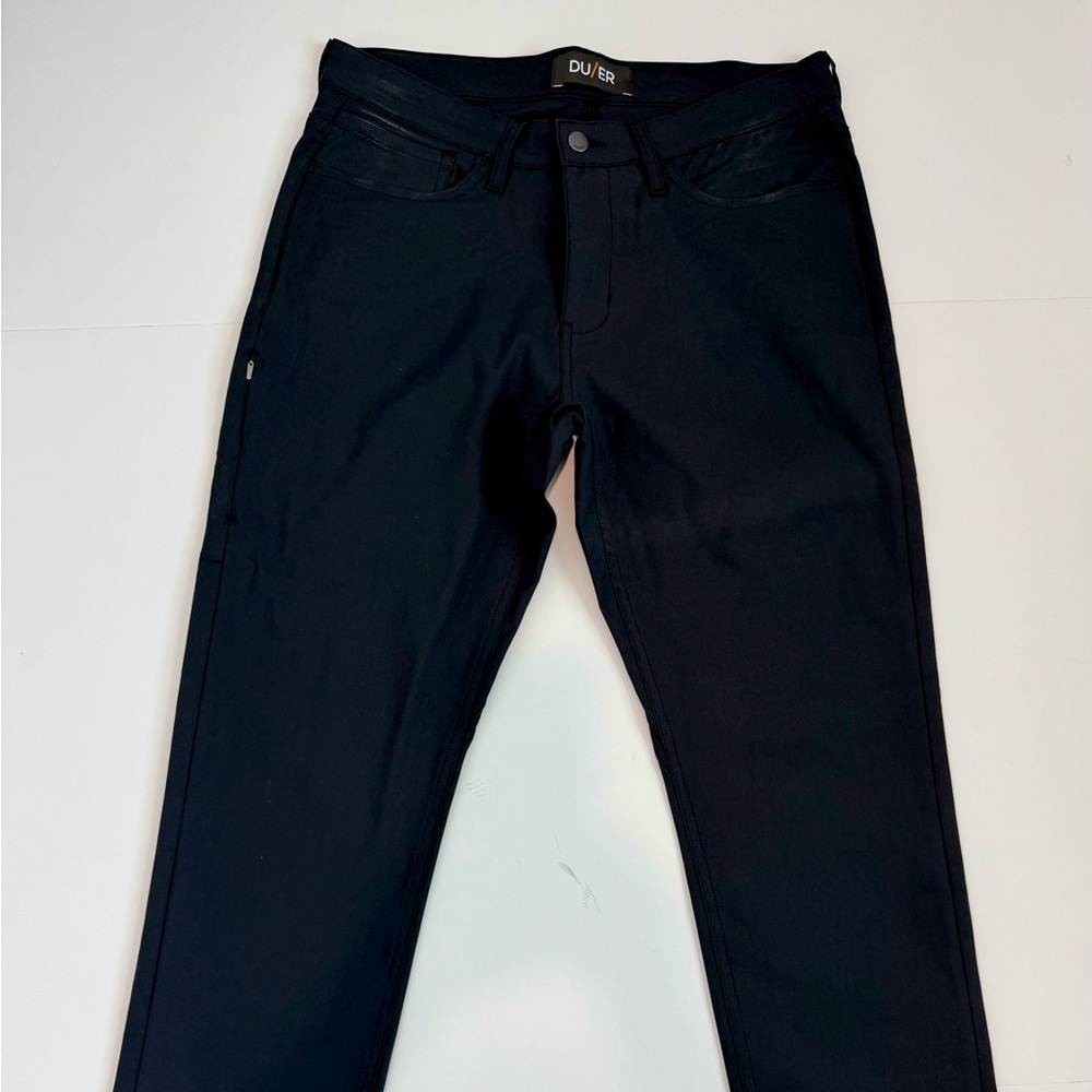 Men’s DU/ER NuStretch 5-Pocket Black Slim Pants Sz 33x31